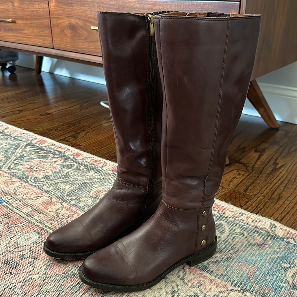 Franco Sarto Brown Leather Boots